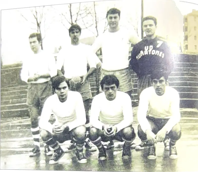 La U.D. Muñatones en Cantarrana, 1972-73.
