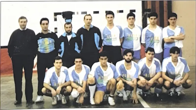 Sénior masculino 1989-90, el año del ascenso a Primera Territorial.