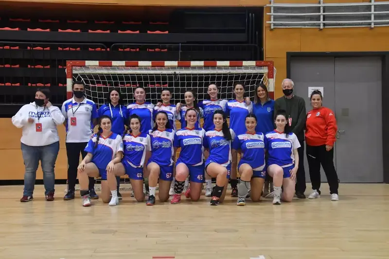 En la Final Four de Bizkaia, en Barakaldo (abril de 2022).