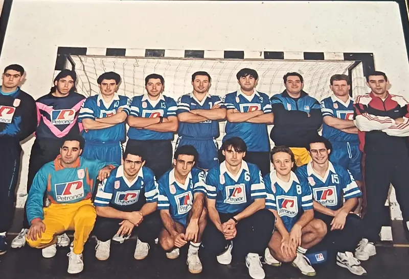 Equipo masculino del C.B. Muskiz, época Petronor