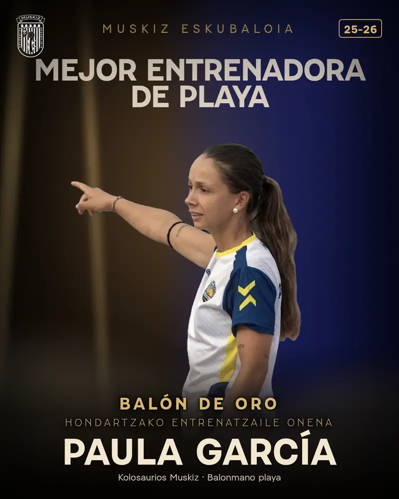 Beach · Best female coach: Paula García