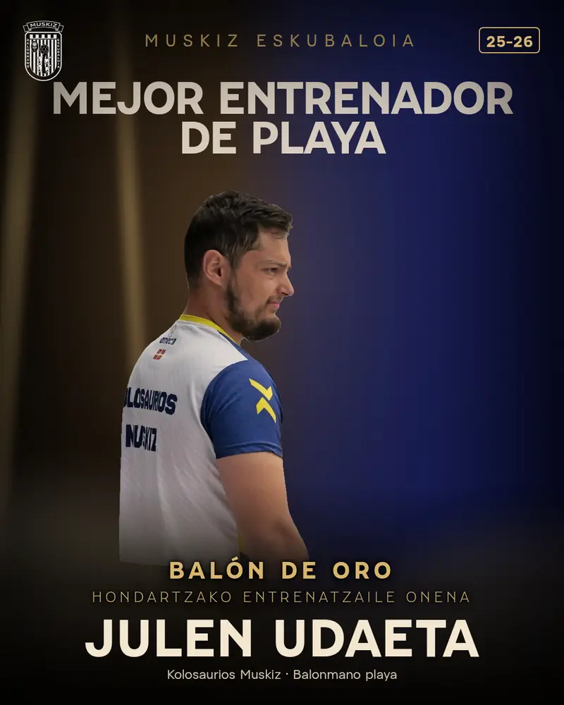 Beach · Best male coach: Julen Udaeta